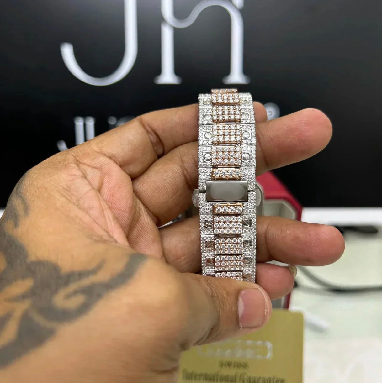 1:1 Moissanite Cartier Arabic numerals