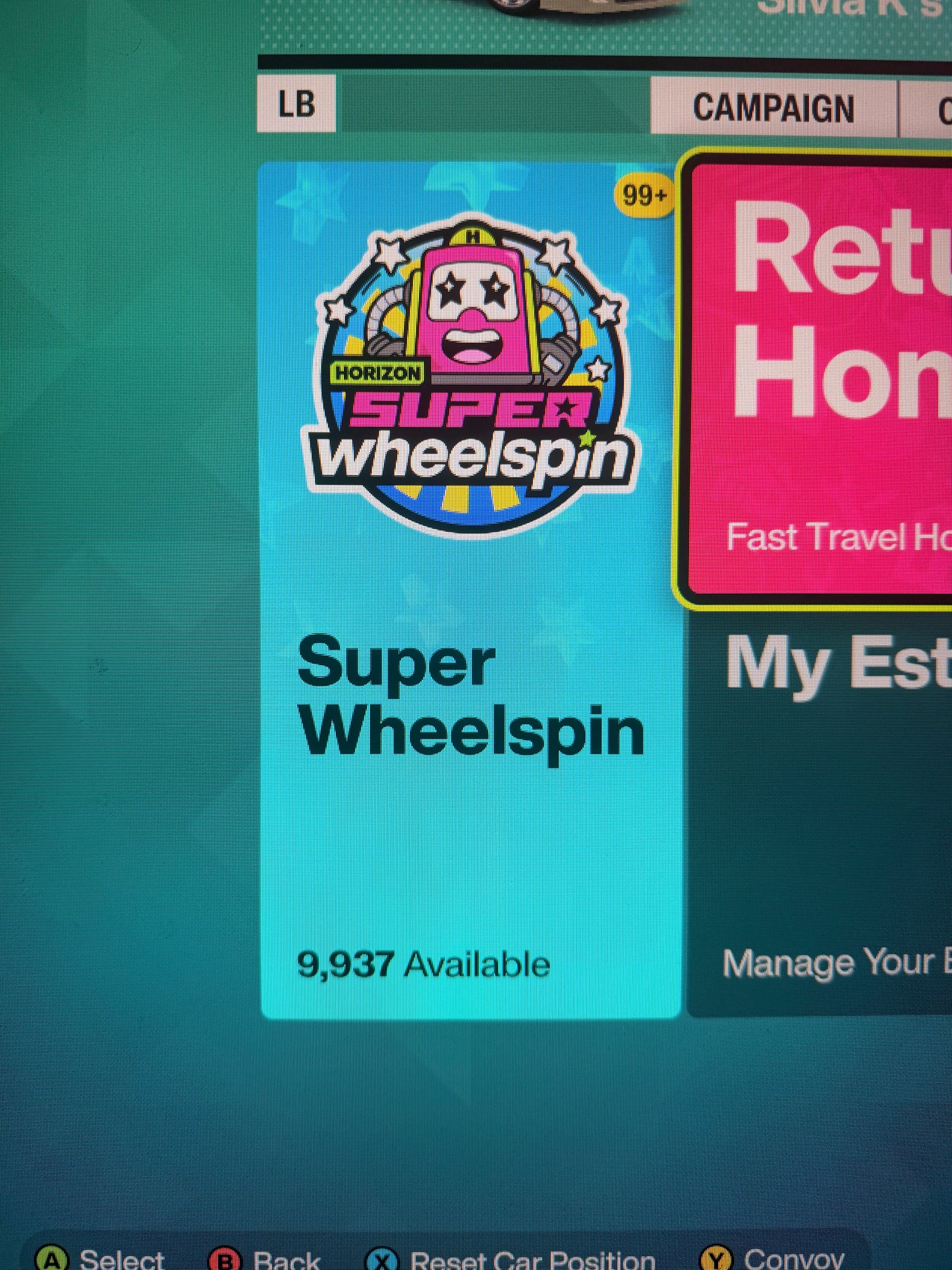 Wheel spins