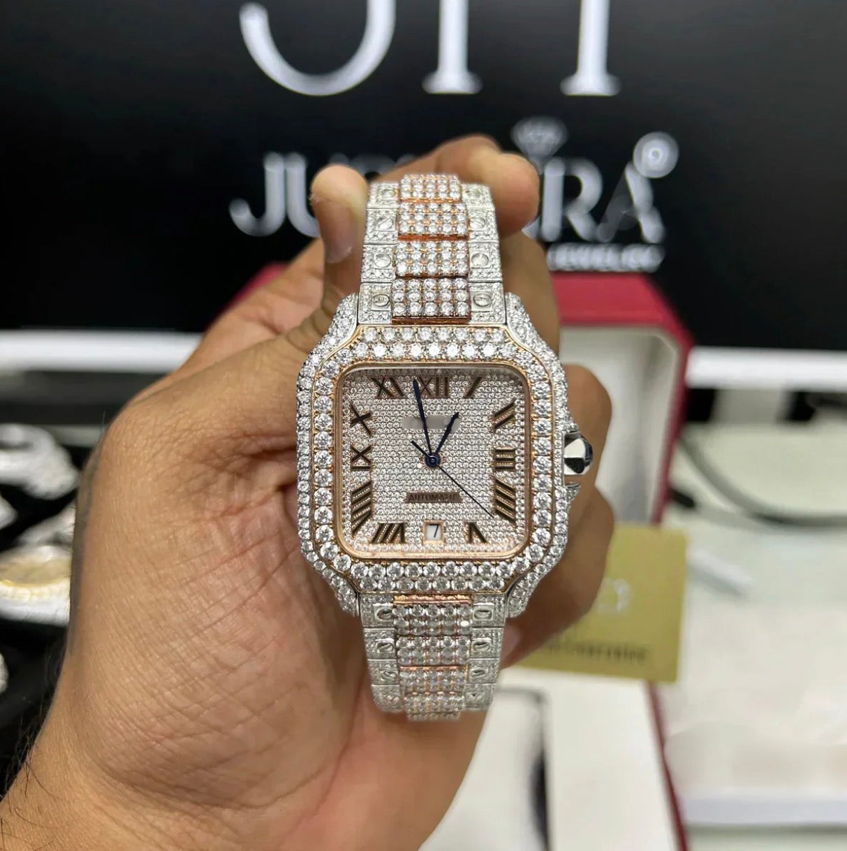 1:1 Moissanite Cartier Watch